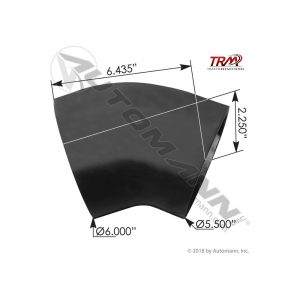 CODO DE 45 GRADOS 6" X 5.5 1/2" 45HL60R55