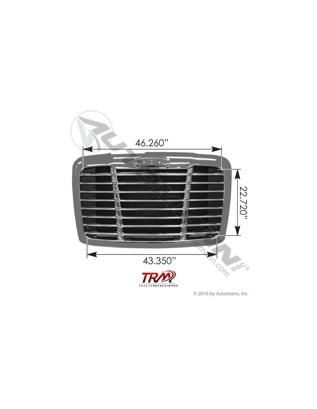 PARRILLA DE COFRE FREIGHTLINER CASCADIA A17-19112-016