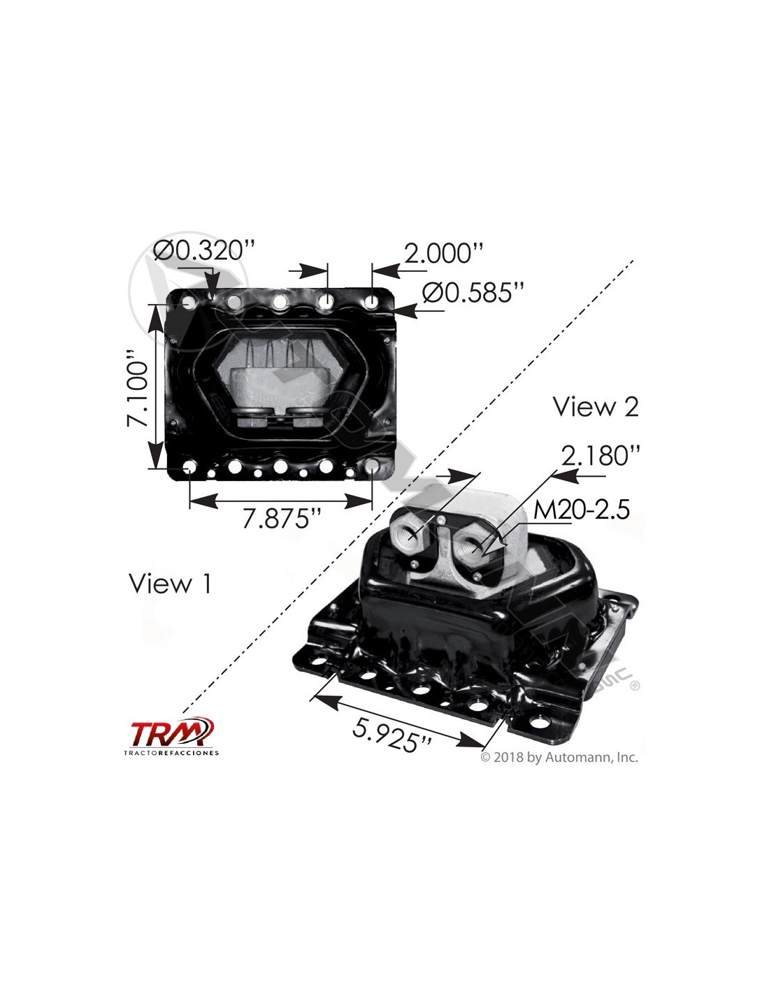 SOPORTE DE MOTOR TRASERO VOLVO