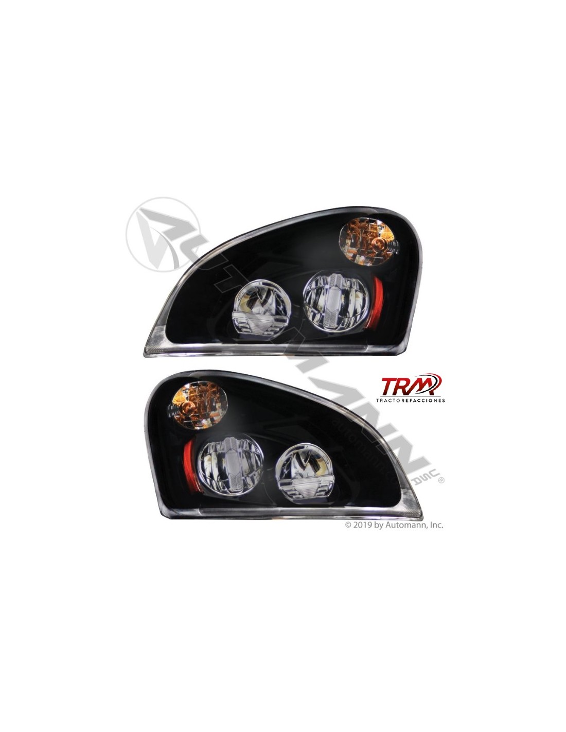 FARO DELANTERO LED BLACK FREIGHTLINER CASCADIA