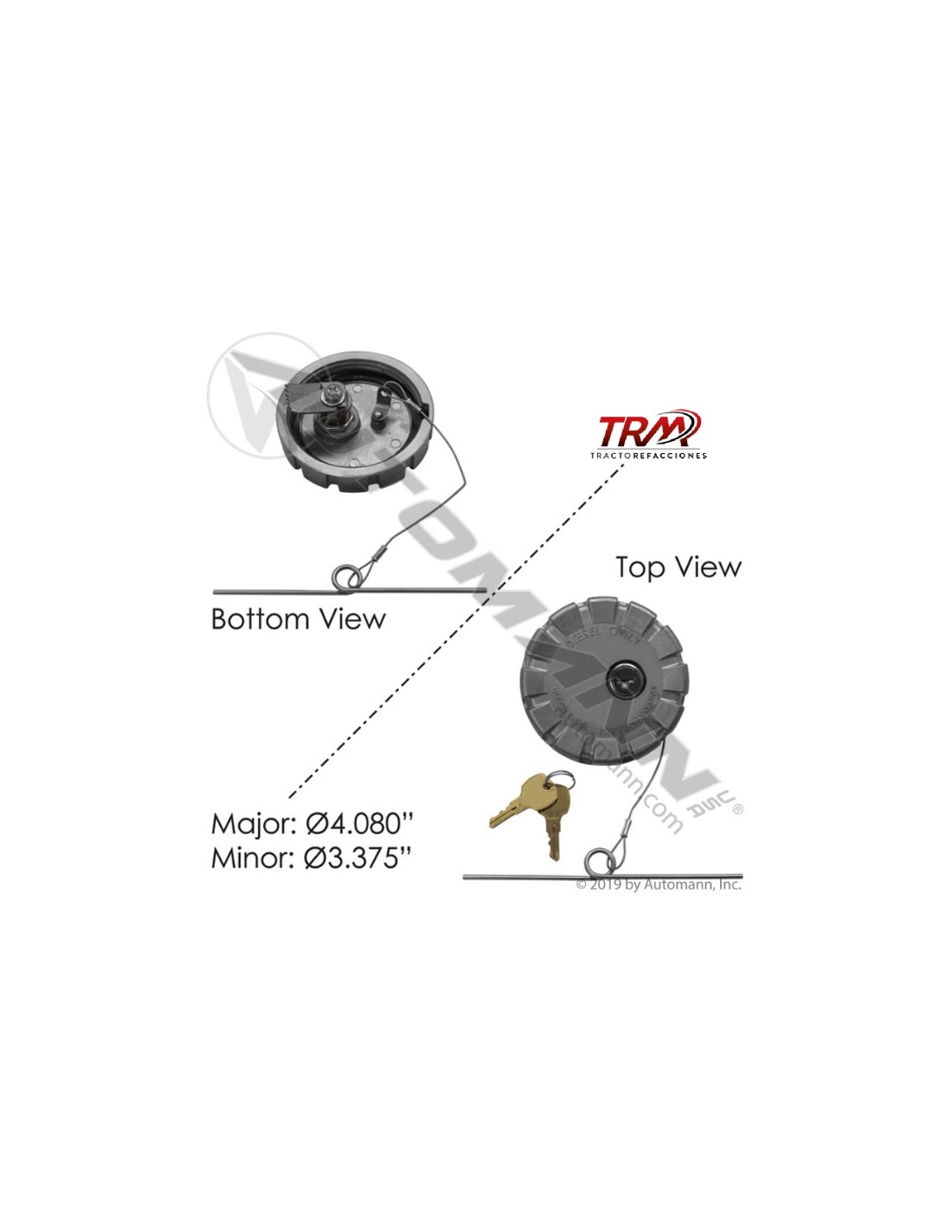 TAPON P/TANQUE DE COMBUSTIBLE CON LLAVE