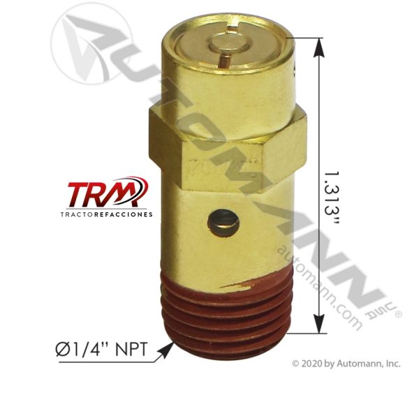 VALVULA P/SECADOR DE AIRE 1/4in NPT, 200PSI# 800155